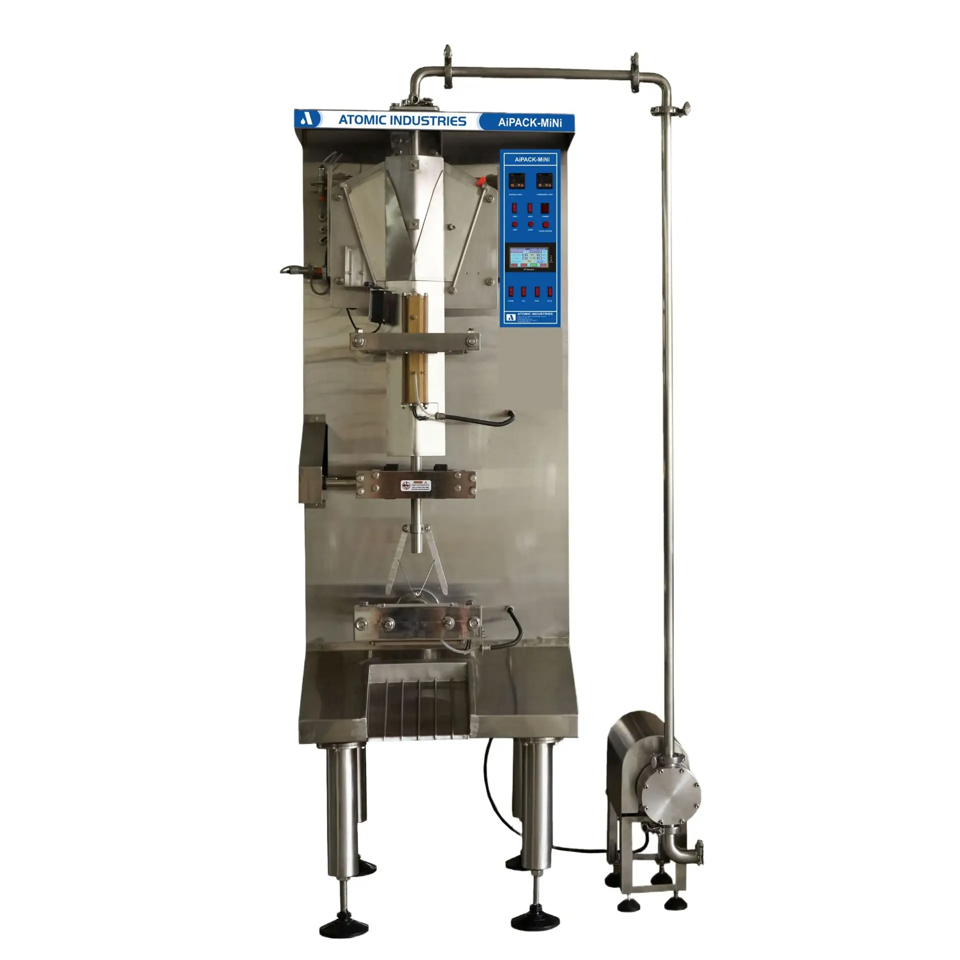 Single-head mechanical liquid filling machine for small-scale production by Atomic Industries