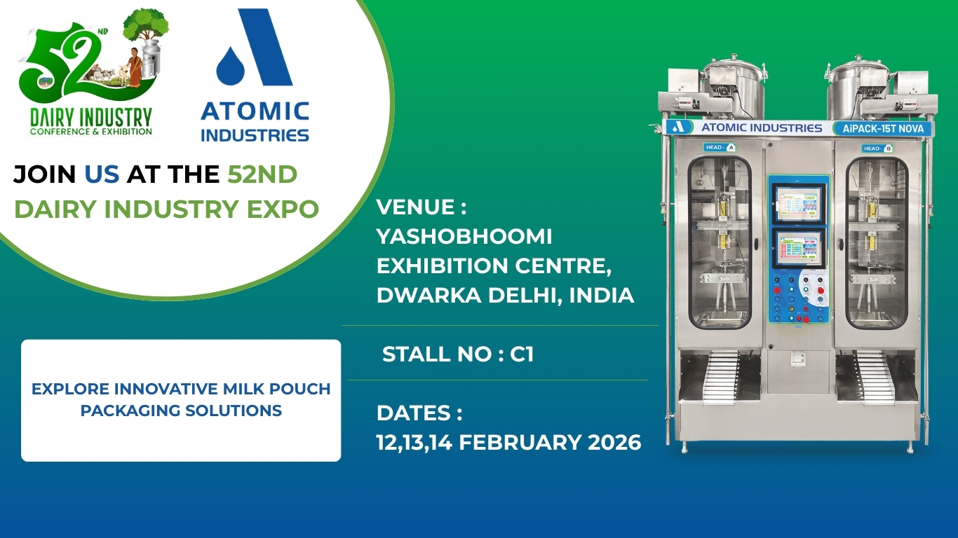 Milk pouch packing machines in 52nd Dairy Industry Expo Delhi 2026